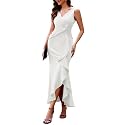 BeryLove Formal Wedding Guest Evening Midi Ruffle