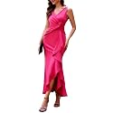 BeryLove Formal Wedding Guest Evening Midi Ruffle