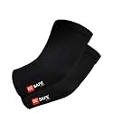 BESAFE Forever Compression Socks & Elbow Support Guard, Elbow Sleeves Band for Men & Women, Gym, Cricket, Badminton, Bikers | Pair, Black, Large