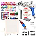 BESGEER Rug Tufting Gun Starter Kit with Frame with Carpet Trimmer（Blue）