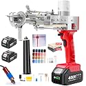 BESGEER Cordless Tufting Gun Kit, 2 in 1 Cut & Loop Pile Rug Maker
