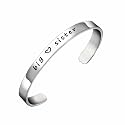 BESPMOSP Big Sis Middle Sis Little Sis Sister Cuff Bangle Bracelet Family Friend Gift for Women