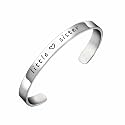 BESPMOSP Big Sis Middle Sis Little Sis Sister Cuff Bangle Bracelet Family Friend Gift for Women