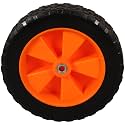Rubber Lawn Mower Replacement Wheel 7 Inch Double Bearing 8mm