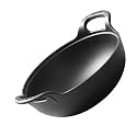 BESPORTBLE Cast Iron Camping Pot with Side Handles, Black Outdoor Cookware