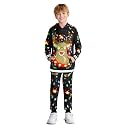 BesserBay Boys Funny Ugly Christmas 2 Piece Set with Graphic Sweatshirt and Pants 4-14 Years