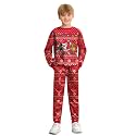BesserBay Boys Funny Ugly Christmas 2 Piece Set with Graphic Sweatshirt and Pants 4-14 Years
