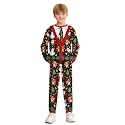 BesserBay Boys Funny Ugly Christmas 2 Piece Set with Graphic Sweatshirt and Pants 4-14 Years