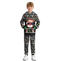 BesserBay Boys Funny Ugly Christmas 2 Piece Set with Graphic Sweatshirt and Pants 4-14 Years