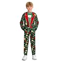 BesserBay Boys Funny Ugly Christmas 2 Piece Set with Graphic Sweatshirt and Pants 4-14 Years