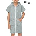 BesserBay Boys Girls Swim Cover Up Terry Cloth Swimwear