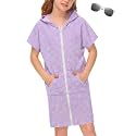 BesserBay Boys Girls Swim Cover Up Terry Cloth Swimwear
