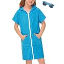 BesserBay Boys Girls Swim Cover Up Terry Cloth Swimwear