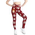 BesserBay Girls Ugly Christmas Leggings Fleece Lined Thick Stretch Yoga Pants 6-14 Years