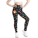 BesserBay Girls Ugly Christmas Leggings Fleece Lined Thick Stretch Yoga Pants 6-14 Years