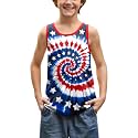 BesserBay Unisex Kid's 4th of July Tank Top American Flag Patriotic Sleeveless Shirt 4-14 Years