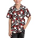 BesserBay Unisex Kids 4th of July Shirt Girls Boys Patriotic Button Down Shirt American Flag Top 4-14 Years
