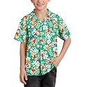 BesserBay Unisex Kids 4th of July Shirt Girls Boys Patriotic Button Down Shirt American Flag Top 4-14 Years