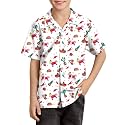 BesserBay Unisex Kids 4th of July Shirt Girls Boys Patriotic Button Down Shirt American Flag Top 4-14 Years