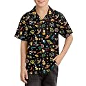 BesserBay Unisex Kids 4th of July Shirt Girls Boys Patriotic Button Down Shirt American Flag Top 4-14 Years