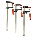 Bessey Clutch Style Bar Clamps - 30 In 600 lb - GSCC2.530 - Woodworking Clamps with Ergonomic Handle, Non-Marring Pads, Durable Cast-Iron Jaws &amp; Serrated Rail for Carpentry &amp; Cabinetry (Pack of 3)