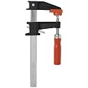 Bessey Clutch Style Bar Clamps - 6 In 600 lb - GSCC2.506 - Woodworking Clamps with Ergonomic Handle, Non-Marring Pads, Durable Cast-Iron Jaws &amp; Serrated Rail for Carpentry &amp; Cabinetry