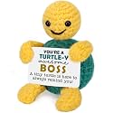 Best Bosses Day Gifts for Women Men,Funny Boss Lady Birthday Gifts from Employee Coworkers, Appreciation Office Gift for Supervisor Manager Decor Desk Accessories, Cute Christmas Crochet