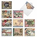 Best Card Co 10 Mini Thank You Bulk Notecards Papiers De Paris M6624TYG