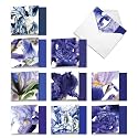Best Card Co 10 Mini Blank Floral Bulk Notecards MQ4949OCB-B1x10