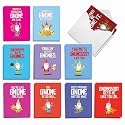 Best Card Co 20 Mini Bulk Notecards Garden Gnomes AM6441OCB-B2x10-NB