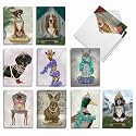 Best Card Co 20 Mini Crowned Creatures Boxed Notecards AM2825OCB-B2x10