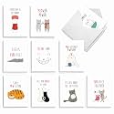 Best Card Co 20 Mini Assorted Notecards Got Your Tongue AM7183OCB-B2x10-NB