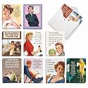 Best Card Co 20 Blank Retro Notes Hot Mess Assortment AM6622OCB-B2x10-NB