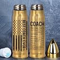 Best Coach Ever Stainless Steel Tumbler – 17oz Vacuum Insulated Tumbler with Coach Nutrition Facts – Christmas, Birthday &amp; Appreciation Gifts for Coaches, Mentors, Trainers, Sports Teachers