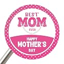 Best Mom Ever Mother’s Day Stickers 60PCS, Happy Mother’s Day Labels for Gift Wrapping, Envelope Seal Stickers, Mom Gift Decorations Supplies
