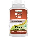 Best Naturals Boric Acid Vaginal Suppositories - Made in USA - USP Medical Grade Fine Powder, Easy Dissolve, Third Party Tested - 60 Count