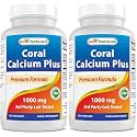 Best Naturals Coral Calcium Plus 1000 mg 250 Capsules (Pack of 2)
