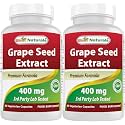 Best Naturals Grapeseed Extract 400 mg 120 vcaps (120 Count (Pack of 2))
