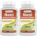 Best Naturals Noni 400 mg 240 Capsules (Pack of 2)