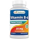 Best Naturals Vitamin B-6 25 Mg Tablets, 250 Count