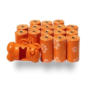 best pet supplies poop bags for dogs - orange 240 count