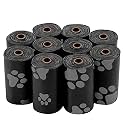 Best Pet Supplies Dog Poop Bags for Waste Refuse Cleanup, Doggy Roll Replacements for Outdoor Puppy Walking and Travel, Leak Proof and Tear Resistant, Thick Plastic - Black, 240 Bags
