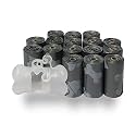 Best Pet Supplies Dog Poop Bags for Waste Refuse Cleanup, Doggy Roll Replacements for Outdoor Puppy Walking and Travel, Leak Proof and Tear Resistant, Thick Plastic - Gray, 240 Bags