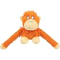 Best Pet Supplies O-Hug-Atan Interactive Squeaky Plush Toy for Small and Medium Breed Puppies or Dogs - O-Hug-Atan (Orange) (Pack of 5)