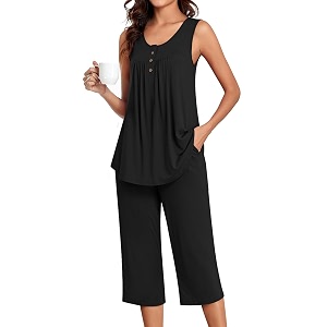 Bestbee Womens Sleeveless Pajama Sets 2 Piece