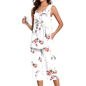 Bestbee Womens Sleeveless Pajama Sets 2 Piece