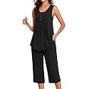 Bestbee Women39s Sleeveless Pajama Sets 2 Piece