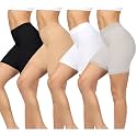 BESTENA 4 Pack Slip Shorts for Under Dresses Women Soft Anti Chafing Shorts