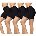 BESTENA 4 Pack Slip Shorts for Under Dresses Women Soft Anti Chafing Shorts