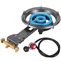 Bestfire 13" Single Propane Burner Stove 90,000 BTU Cast Iron Portable